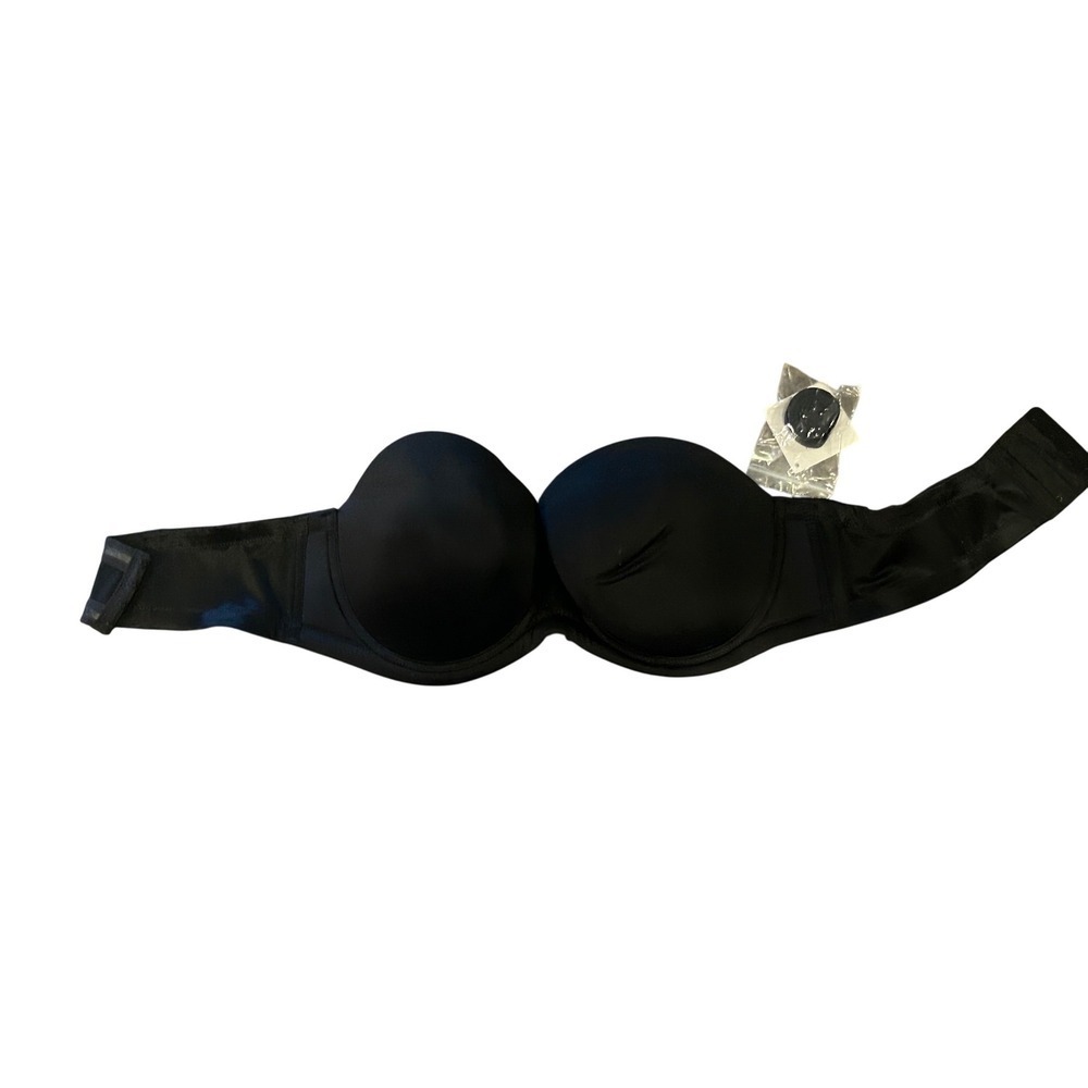 NWT HACIPUPU Minimizer Bra Strapless Convertible Black Women's Size 42DD